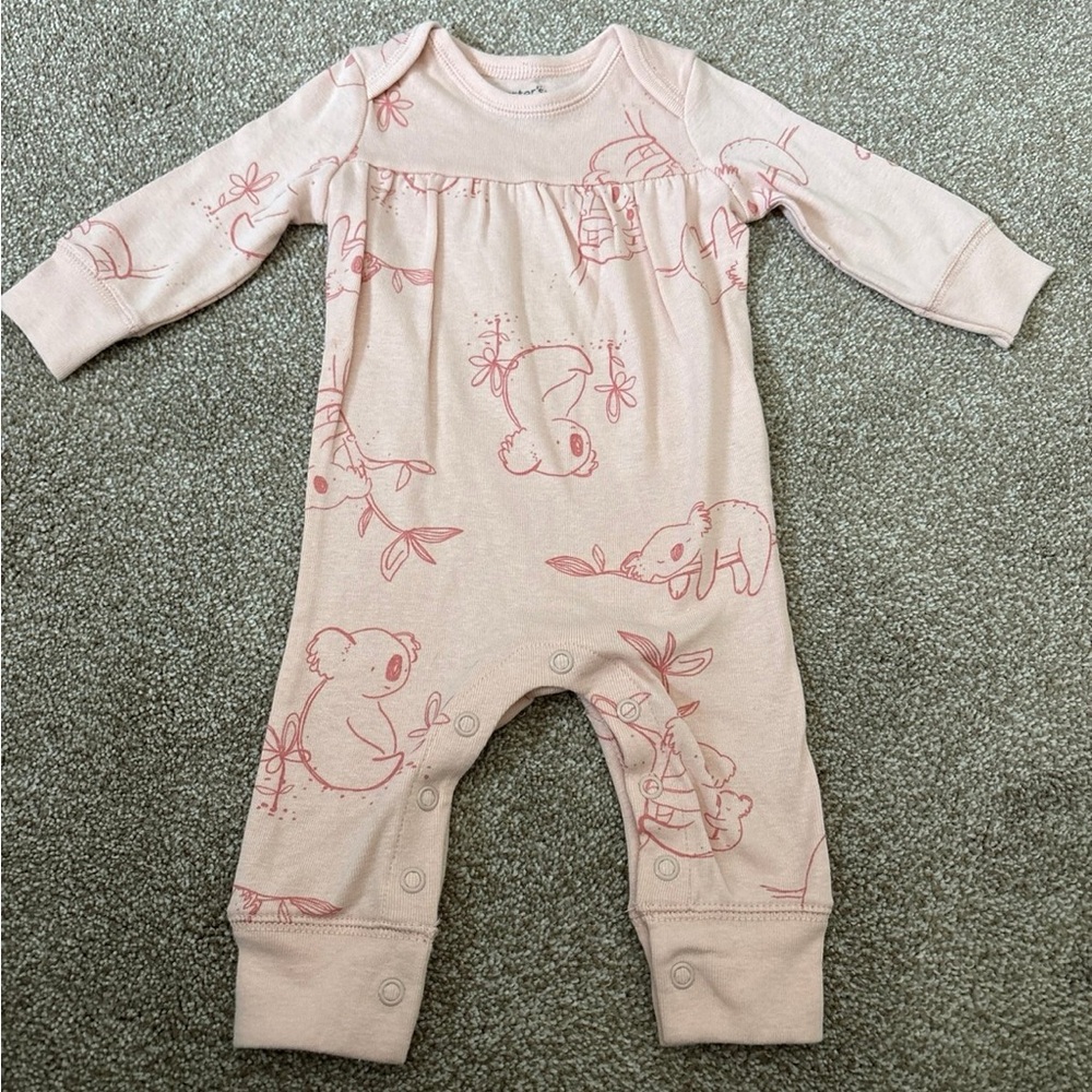 Carter's Pink Koala Pattern Footie